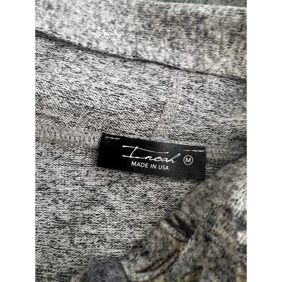 Inoah Abstract Wearable Art Hoodie Shirt w Front Pouch Pocket Size Medium JL - Picture 7 of 8